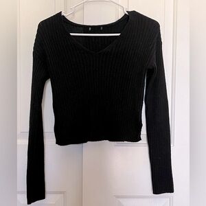 Wild Fable Ribbed and Cropped Sweater